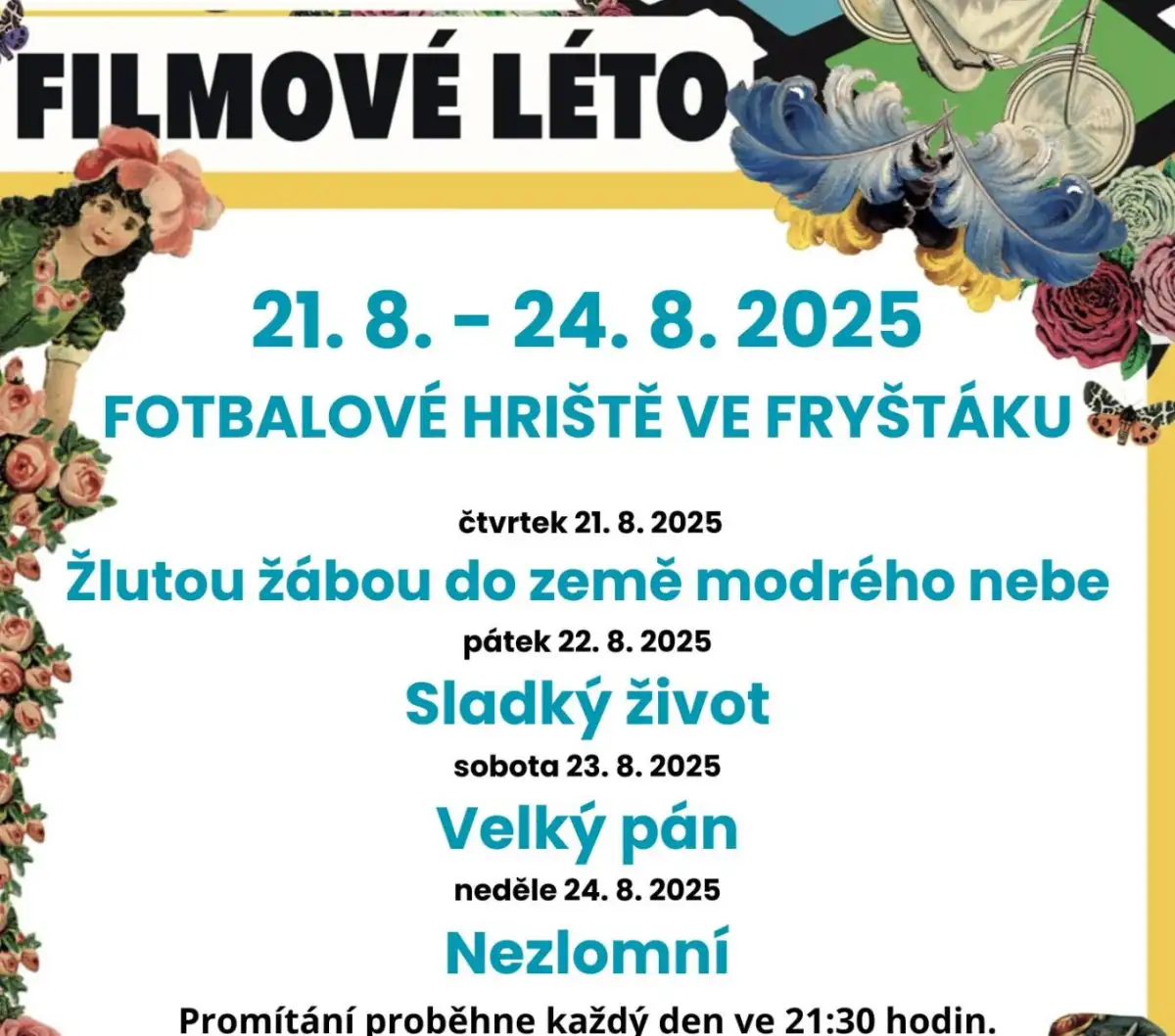 Taky letos v létě Vás zveme na letní kino