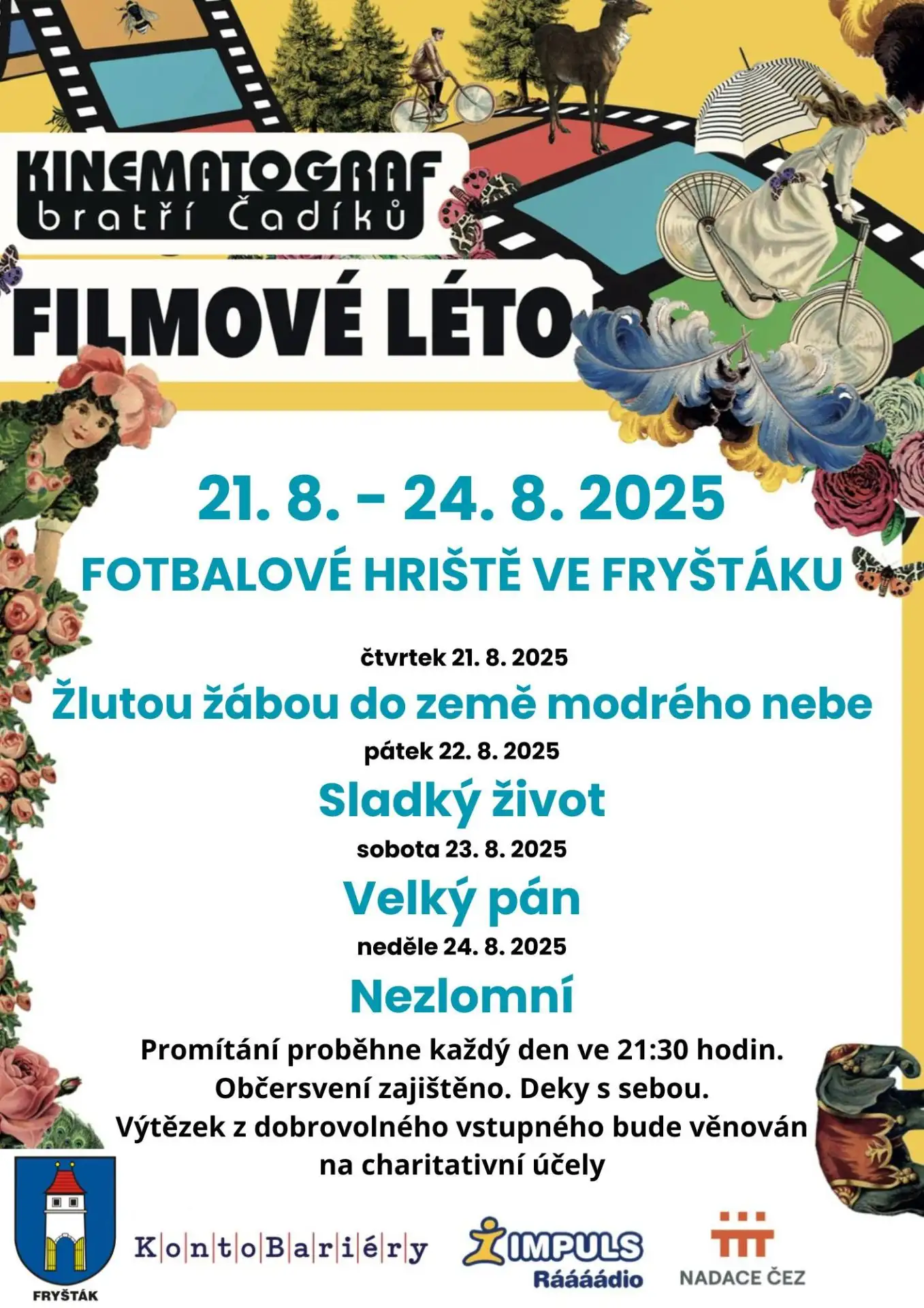 Taky letos v létě Vás zveme na letní kino