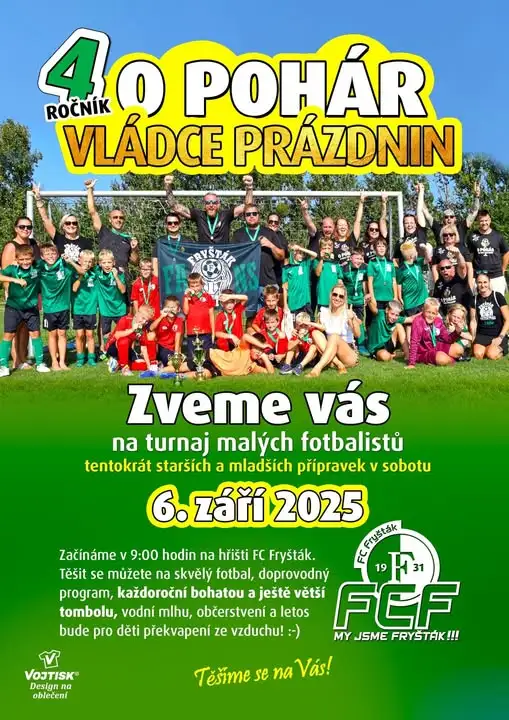 4.ročník turnaje přípravek O pohár vládce prázdnin se blíží