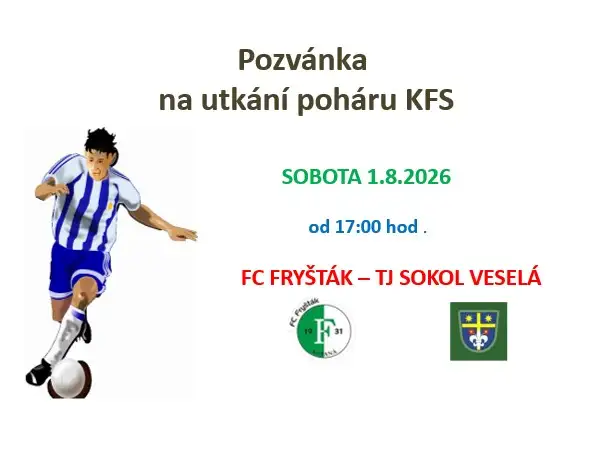 2.KOLO POHÁRU  V SOBOTU 1.8.2026