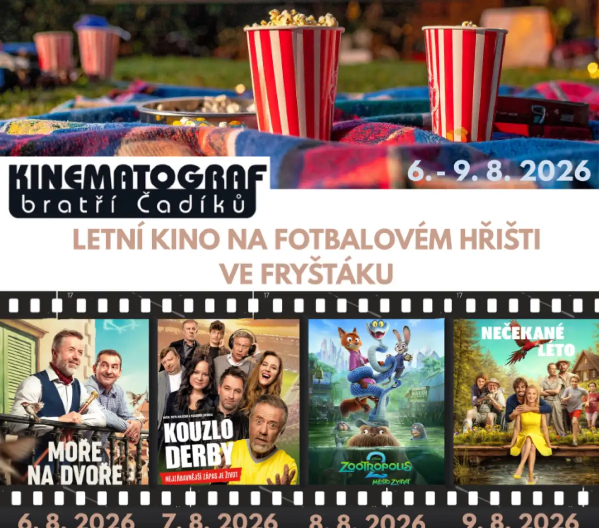 ZVEME VÁS NA LETNÍ KINO